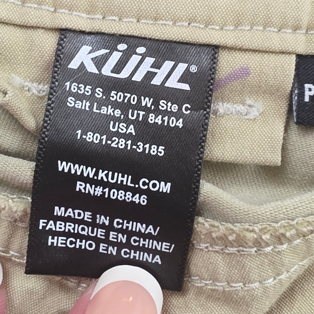 Kuhl Men 32x34 Tan Outdoor Tactical Hiking Workwear Canvas Utility Pants 6653 - Picture 5 of 16